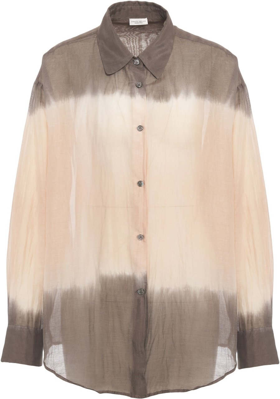 Roberto Collina Cotton blend blouse Grijs