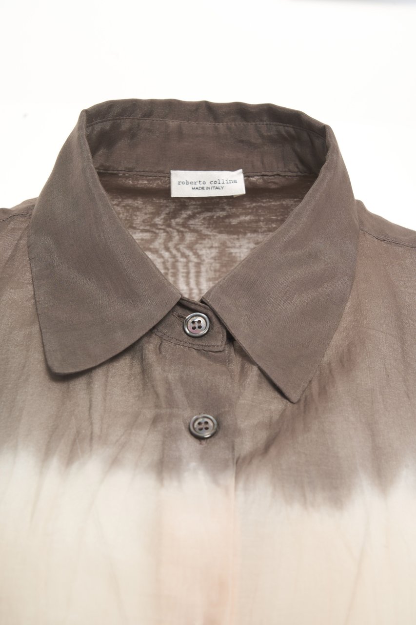 Roberto Collina Cotton blend blouse Grijs