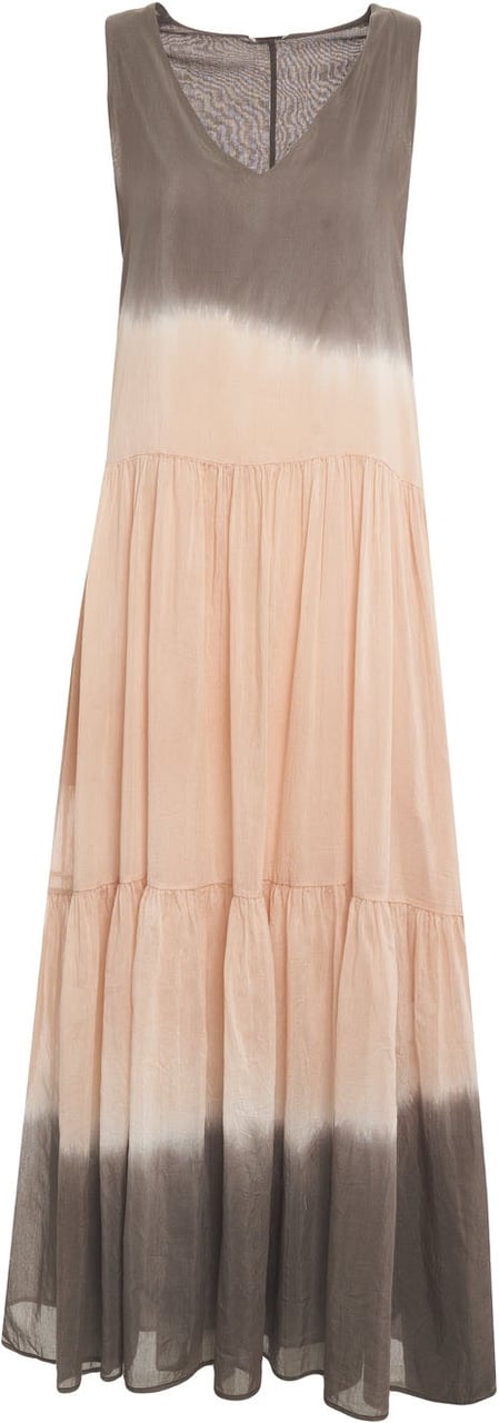 Roberto Collina Cotton-silk blend dress Taupe