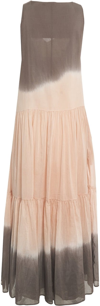 Roberto Collina Cotton-silk blend dress Taupe
