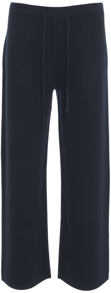 Roberto Collina Pantalone in maglia con coulisse Blauw