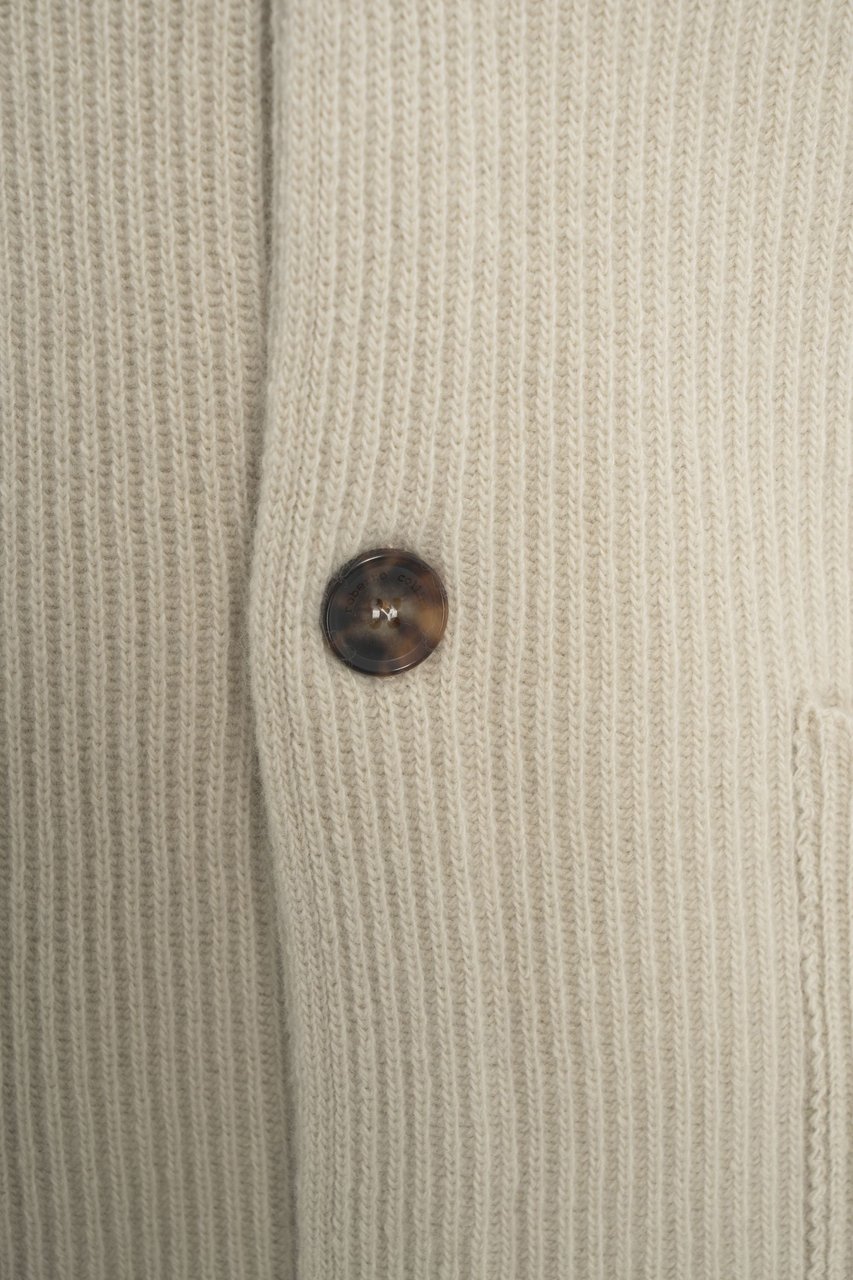 Roberto Collina Wool cardigan Beige
