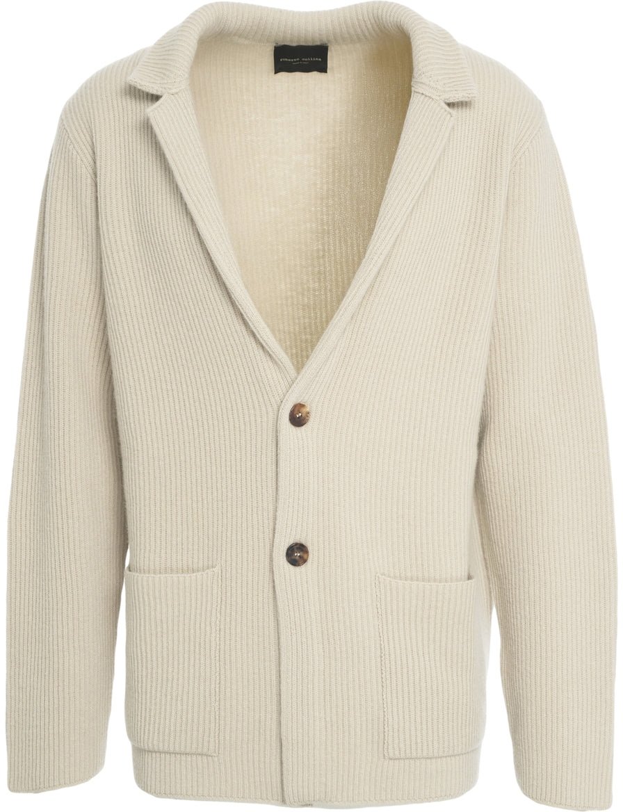 Roberto Collina Wool cardigan Beige