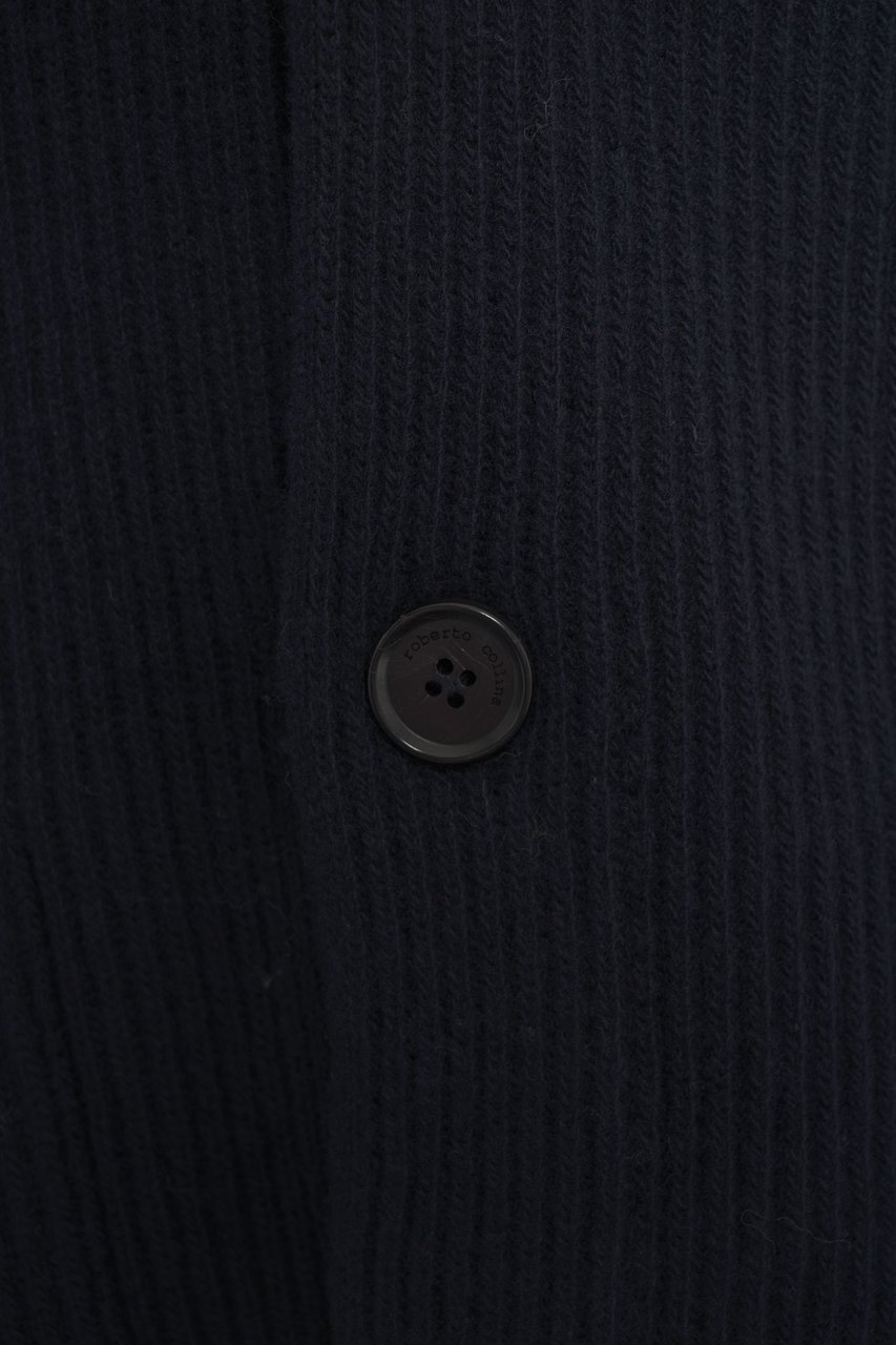 Roberto Collina Cardigan in lana Blauw
