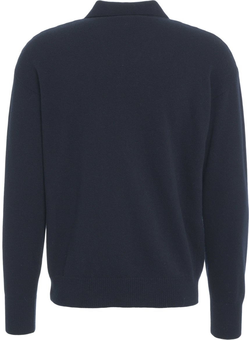 Roberto Collina Merino wool and cashmere sweater Blauw