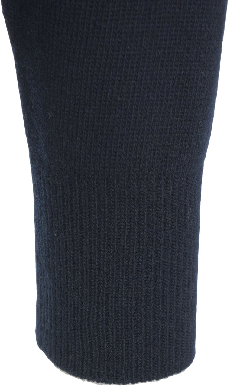 Roberto Collina Maglione in lana merino e cashmere Blauw