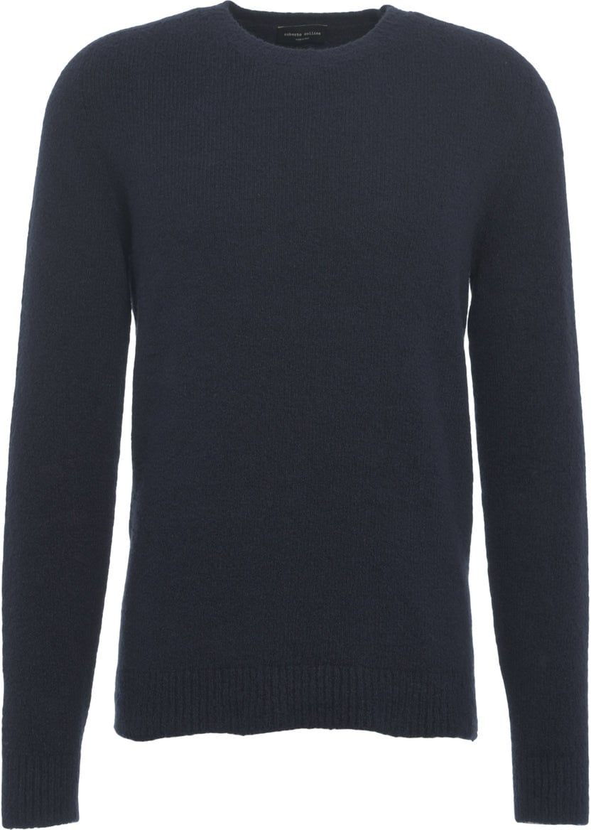 Roberto Collina Wool blend sweater Blauw