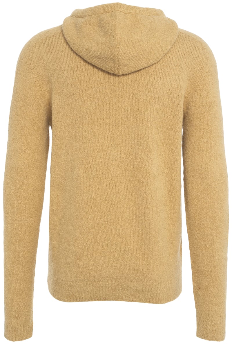 Roberto Collina Maglione con cappuccio Beige