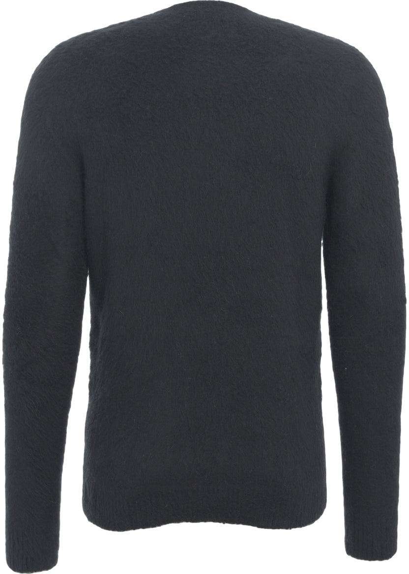 Roberto Collina Brushed knit sweater Blauw