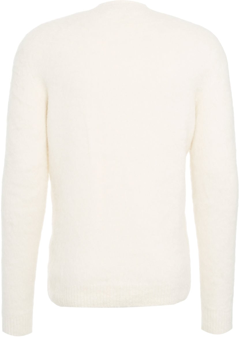 Roberto Collina Brushed knit sweater Wit