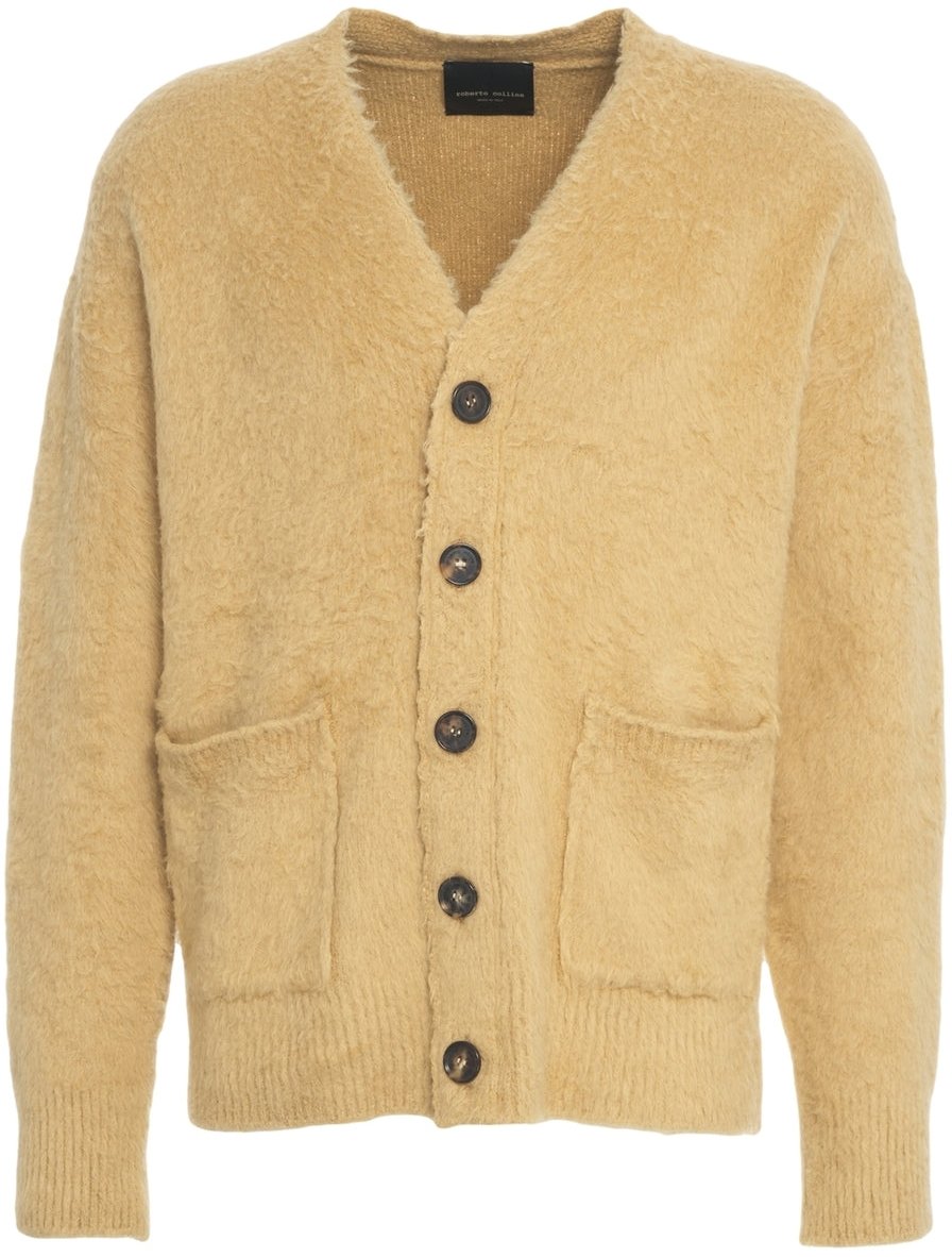 Roberto Collina Teddy cardigan Beige