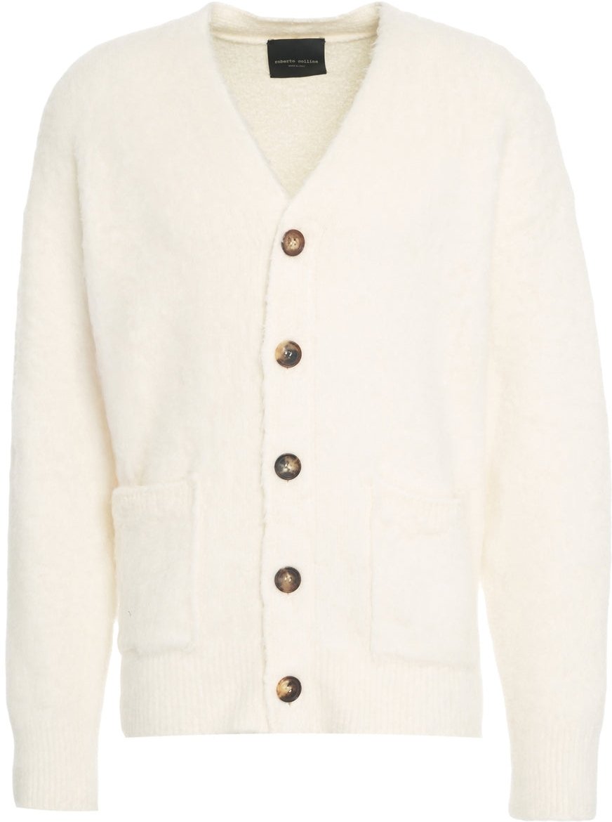 Roberto Collina Teddy cardigan Beige