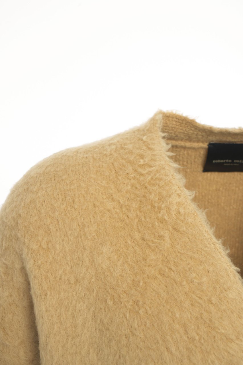 Roberto Collina Teddy cardigan Beige