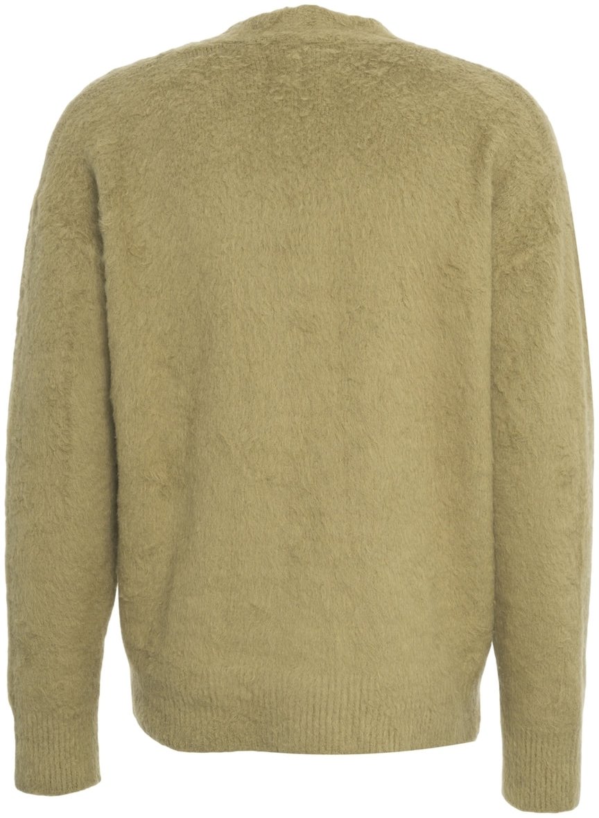 Roberto Collina Teddy cardigan Groen