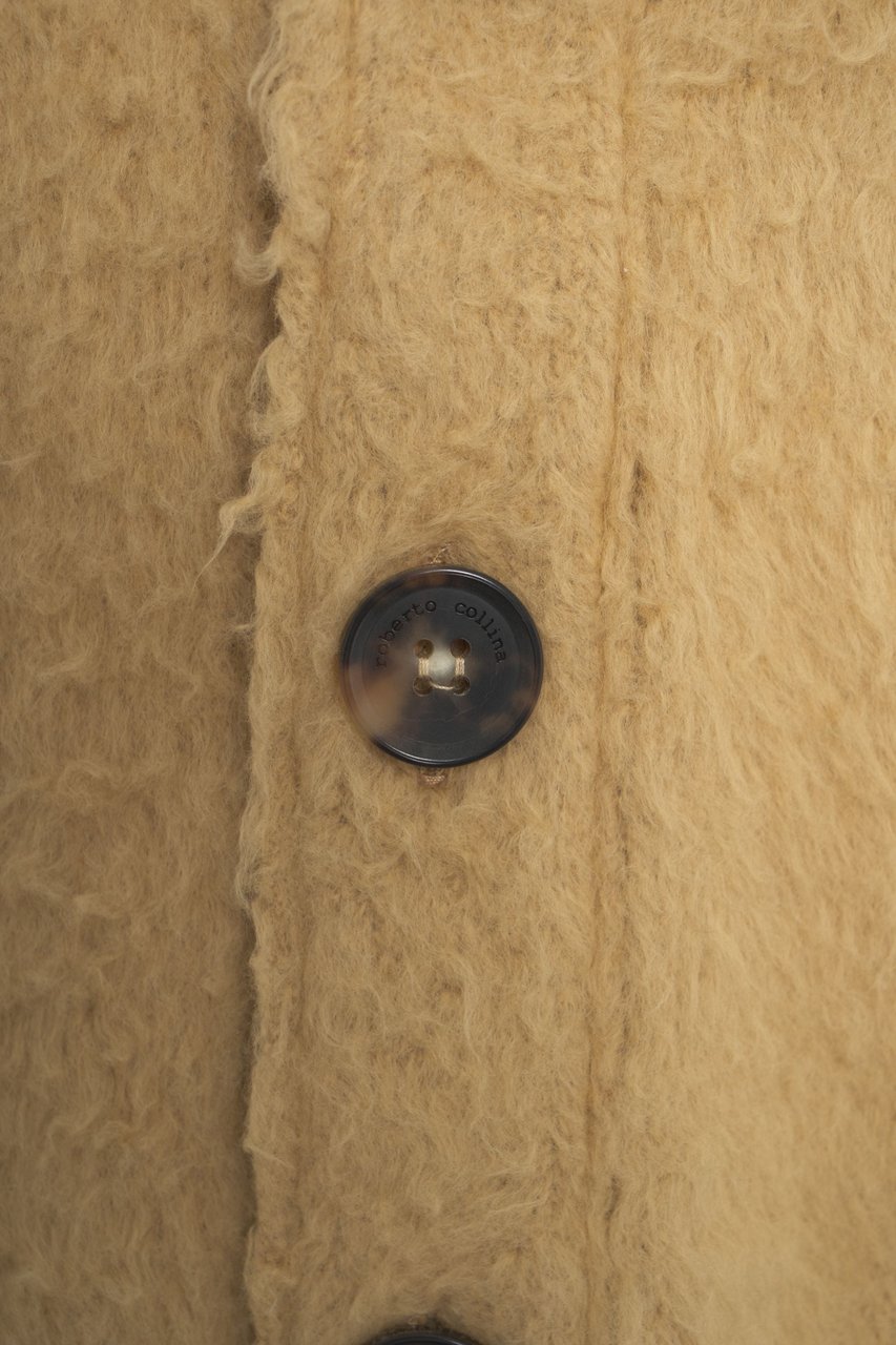 Roberto Collina Teddy cardigan Beige