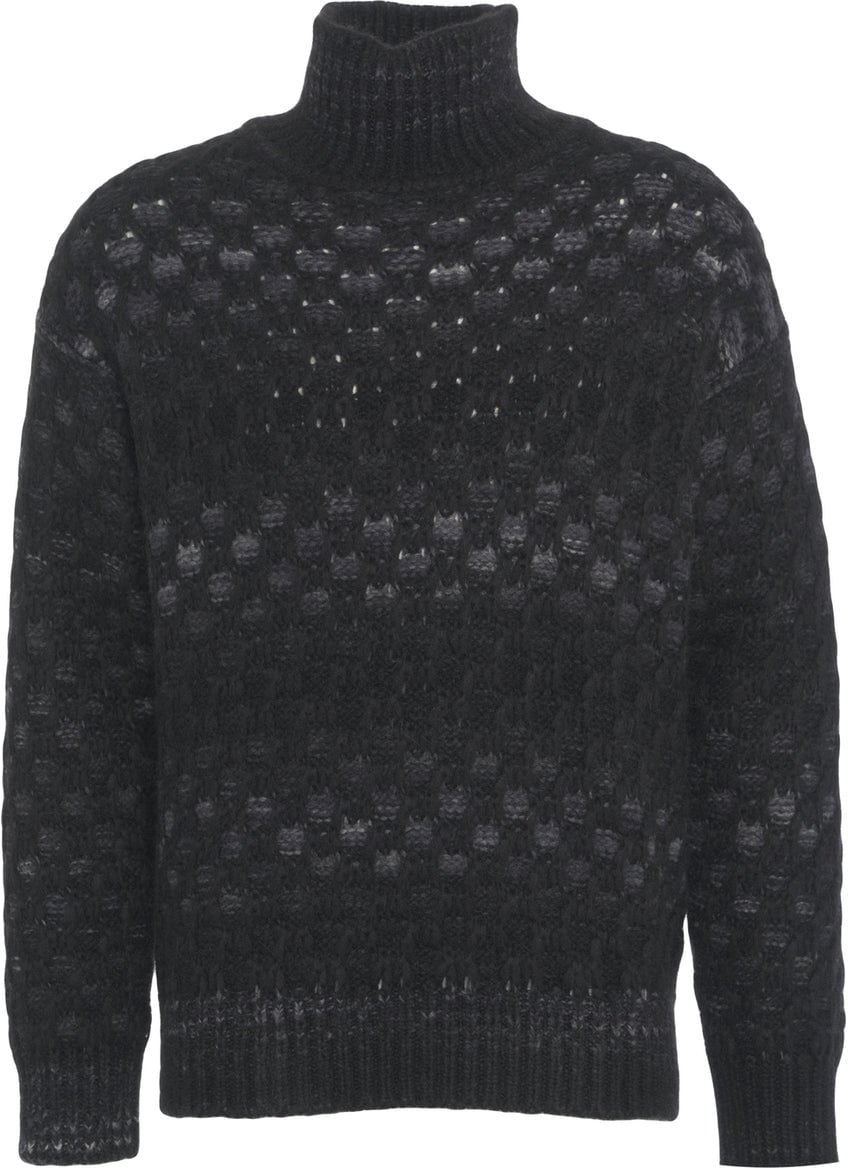 Roberto Collina Knit turtleneck sweater Blauw