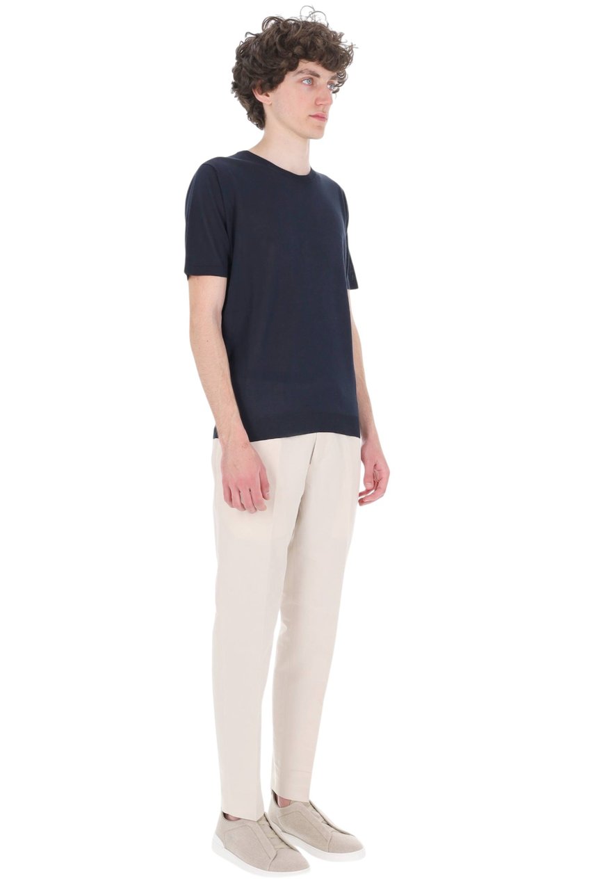 Roberto Collina Pure Silk Casual T-Shirt Zwart