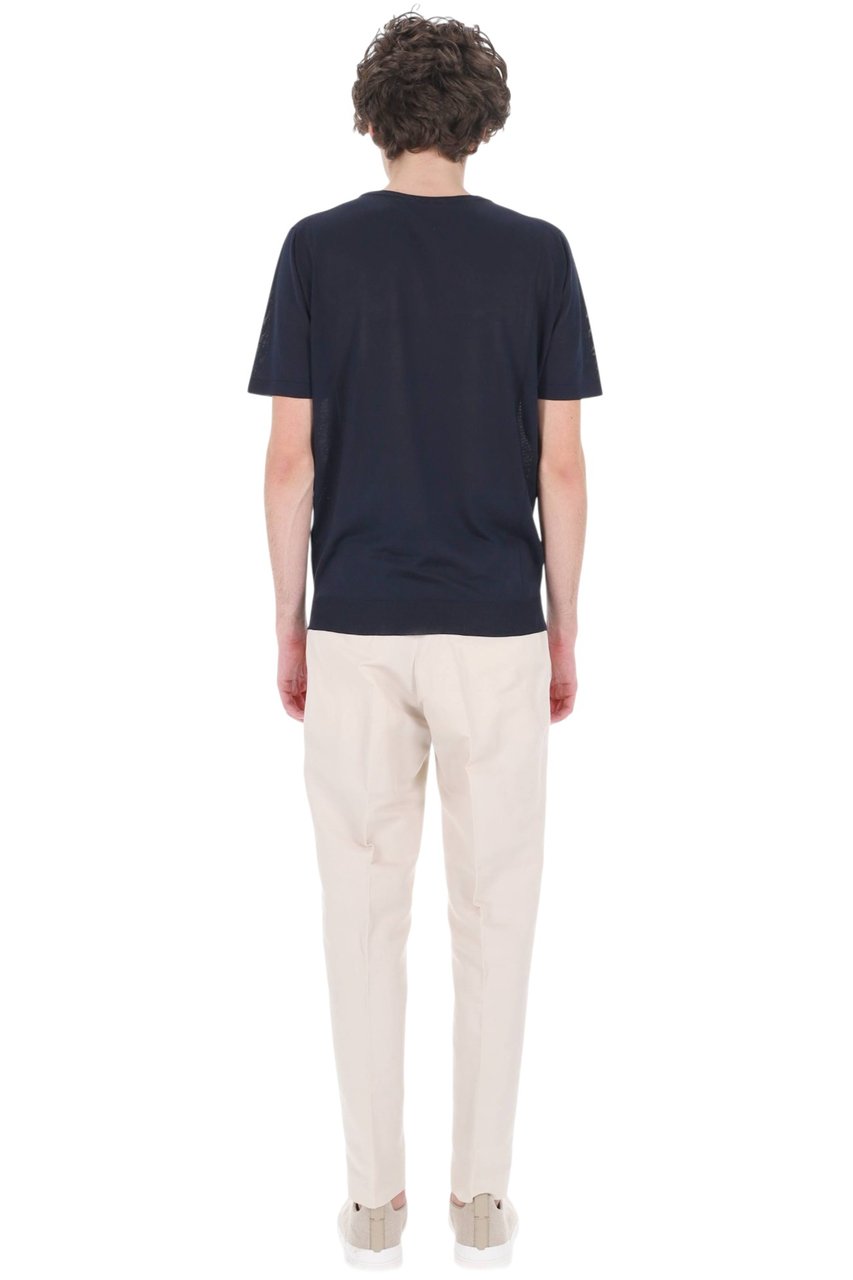 Roberto Collina Pure Silk Casual T-Shirt Zwart