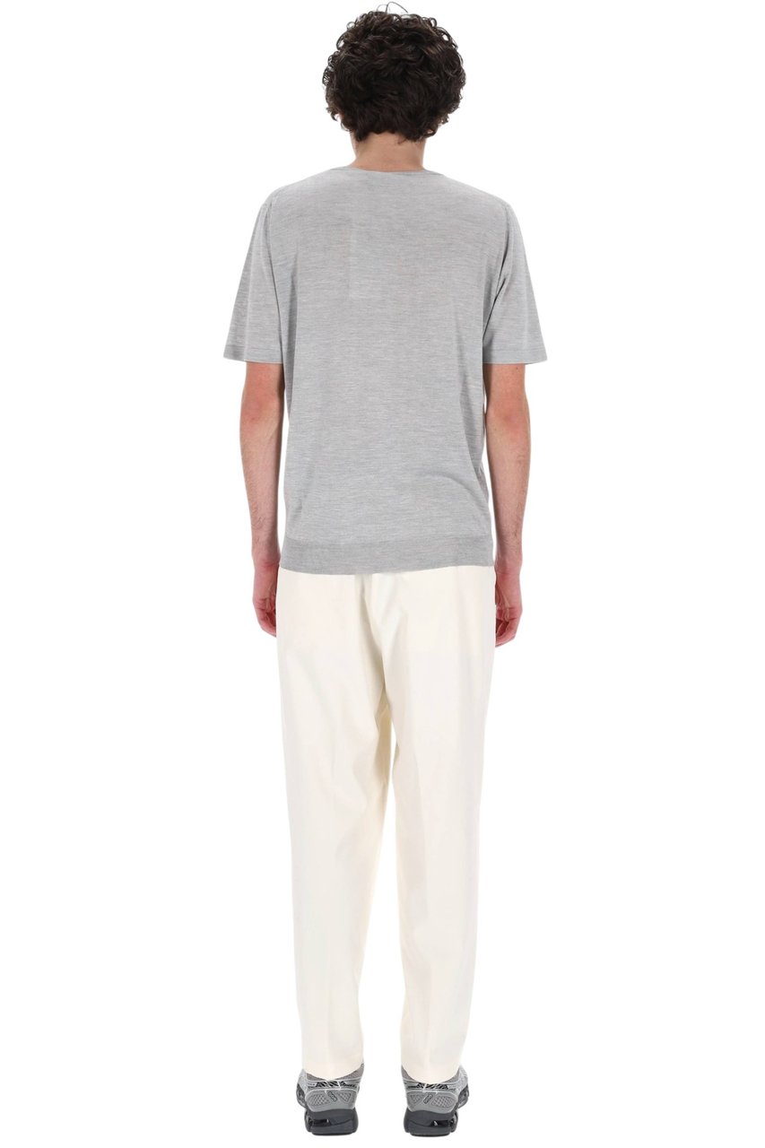Roberto Collina Pure Silk Casual T-Shirt Wit