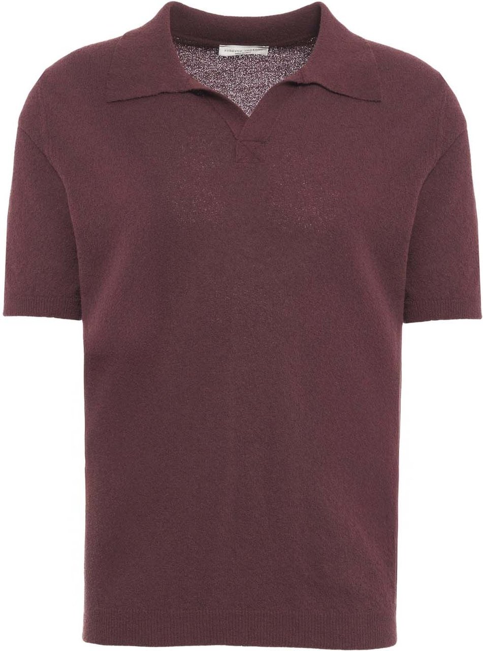 Roberto Collina Knit skipper-polo Rood