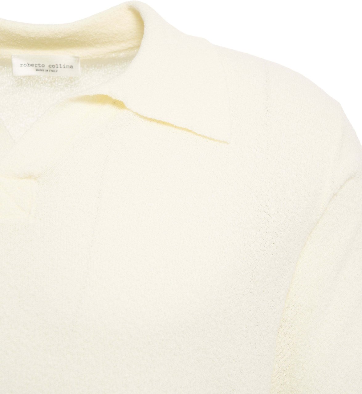 Roberto Collina Knit skipper-polo Wit