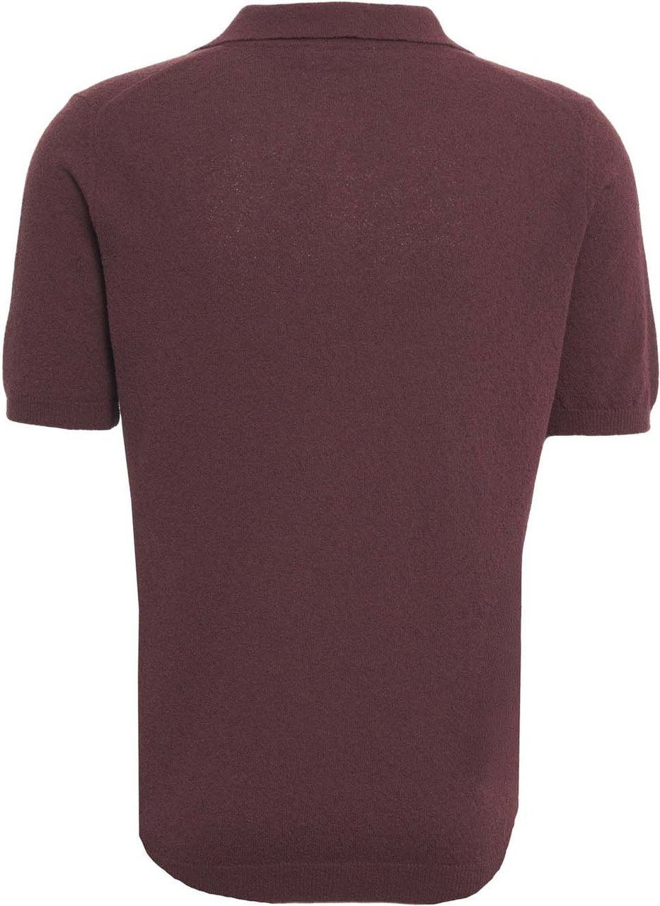 Roberto Collina Knit skipper-polo Rood