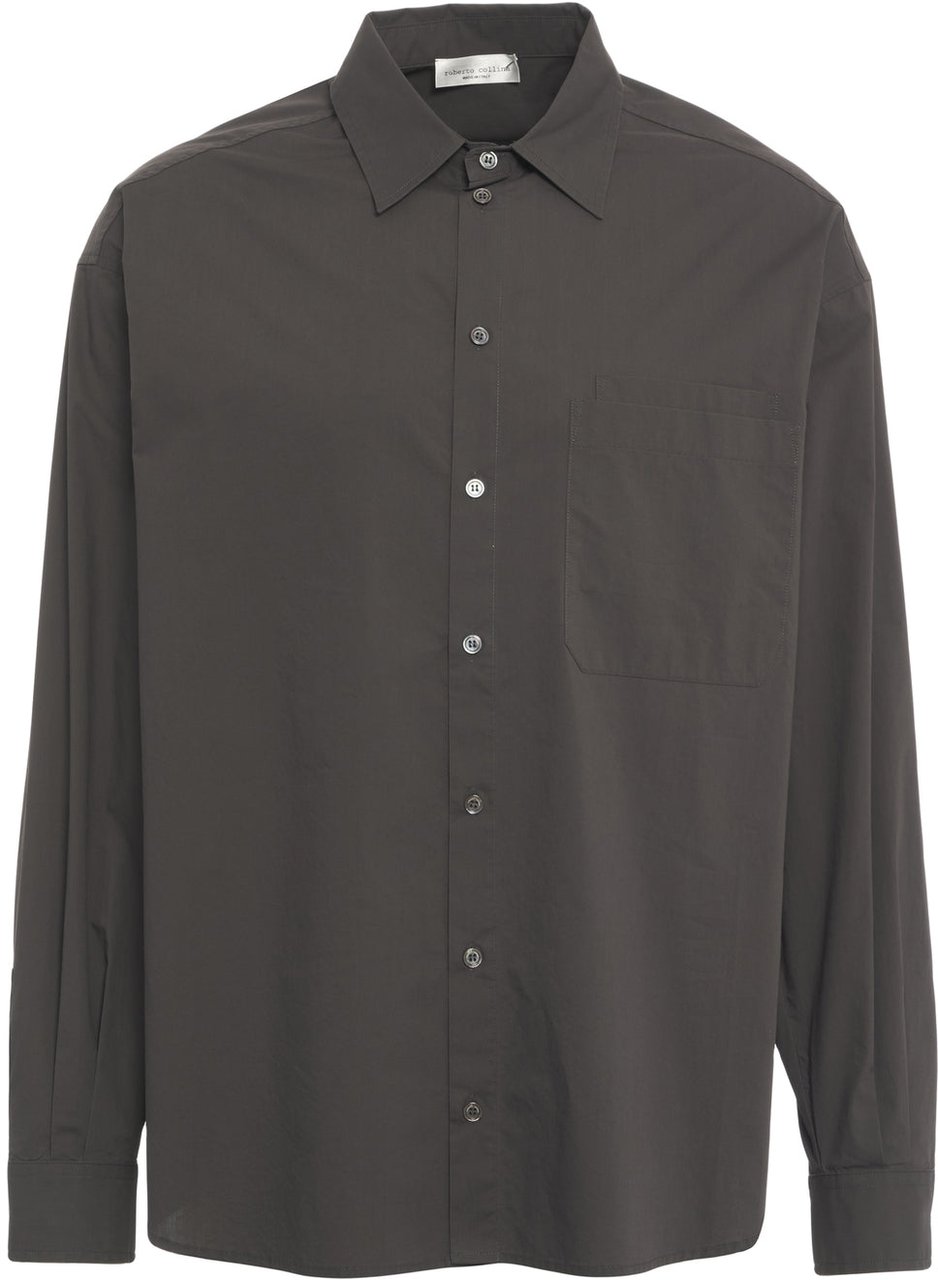 Roberto Collina Cotton shirt Bruin