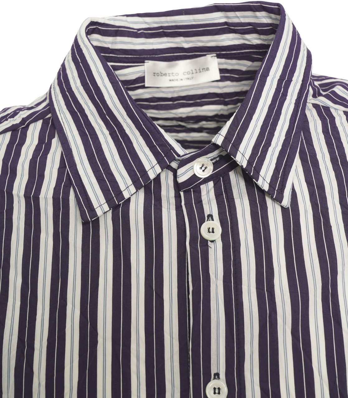 Roberto Collina Striped shirt Blauw