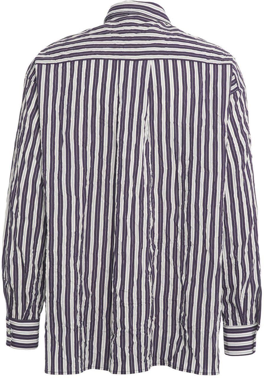 Roberto Collina Striped shirt Blauw