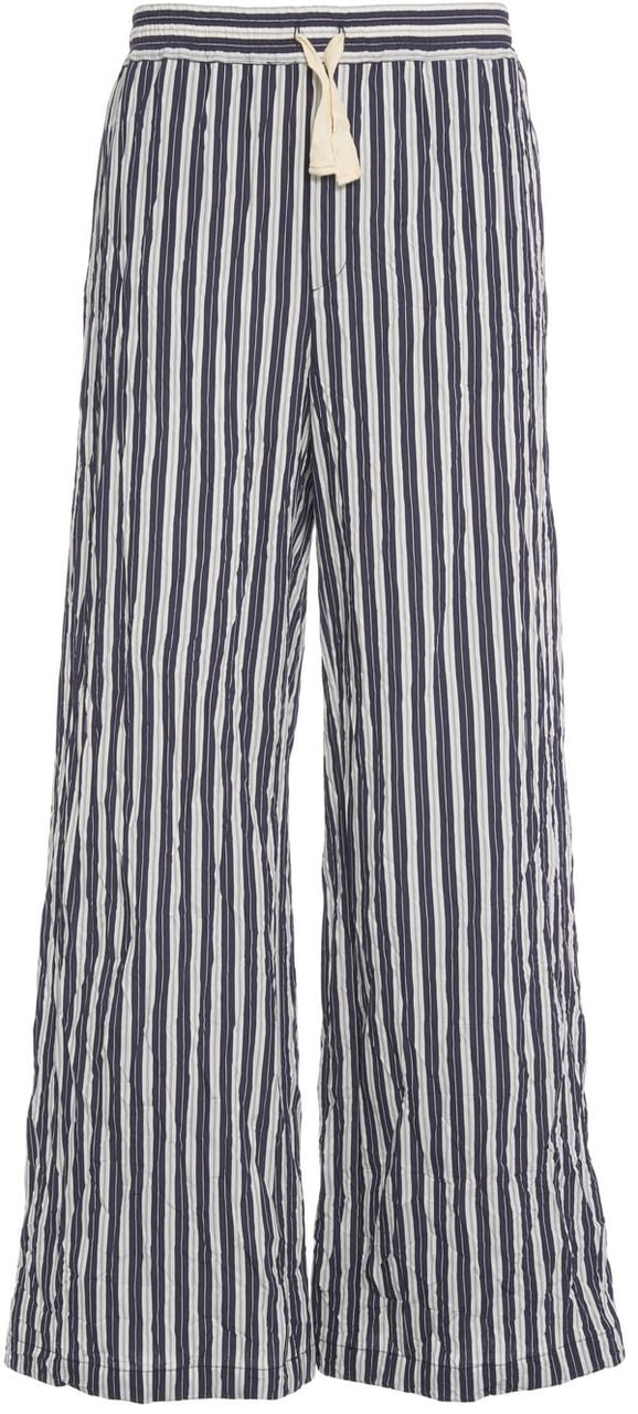Roberto Collina Striped palazzo pants Blauw