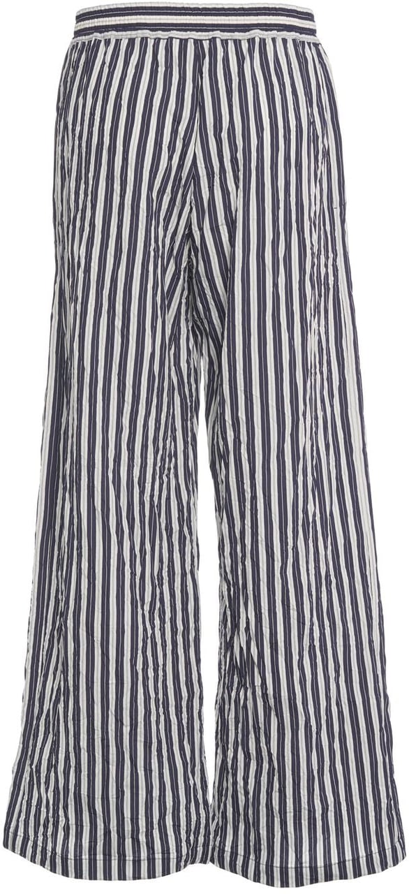 Roberto Collina Striped palazzo pants Blauw