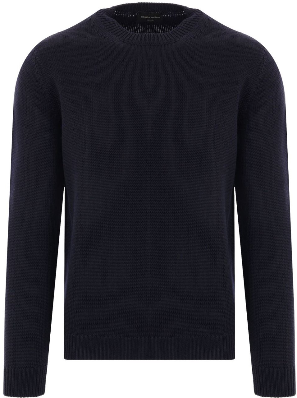 Roberto Collina Girocollo Ml Blauw