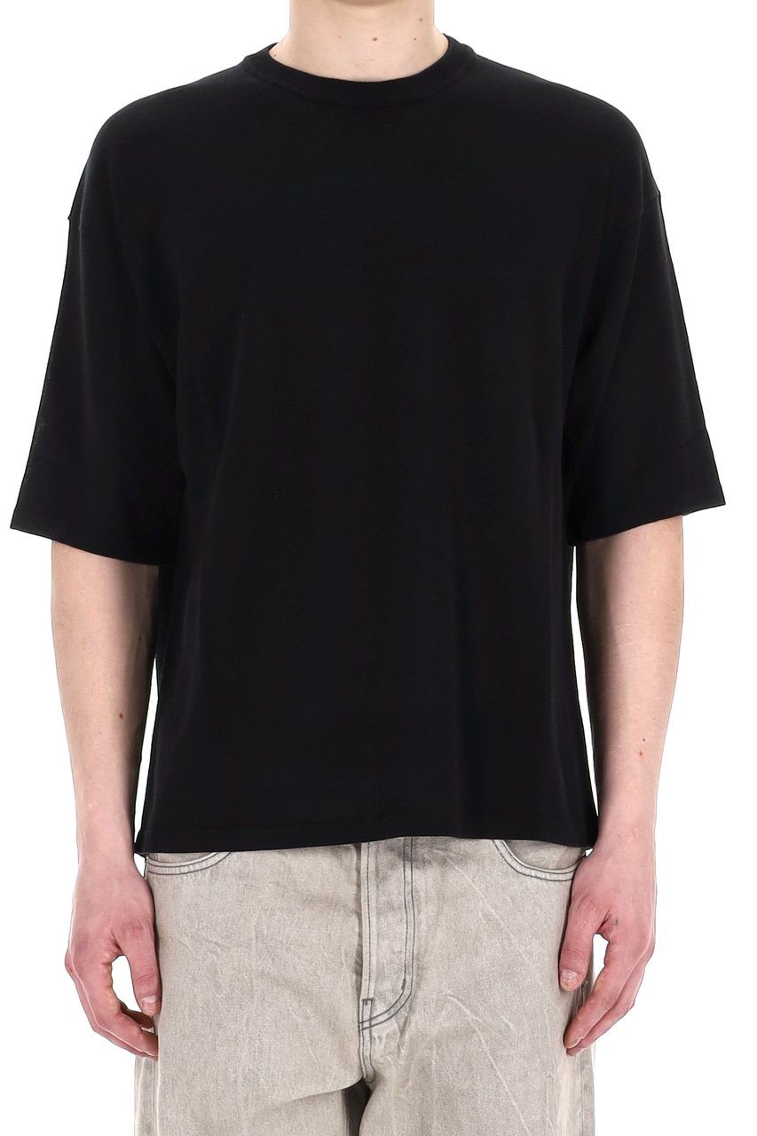 Roberto Collina Over Fit Cotton T-Shirt Zwart