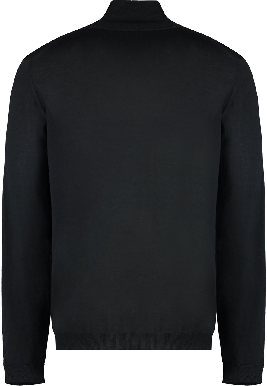 Roberto Collina Turtleneck wool pullover Zwart