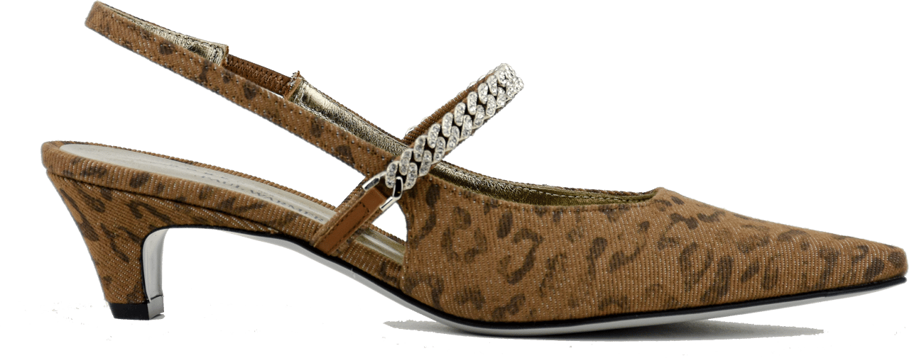 Roberto Festa Mallory Pump Slingback Leopard Divers