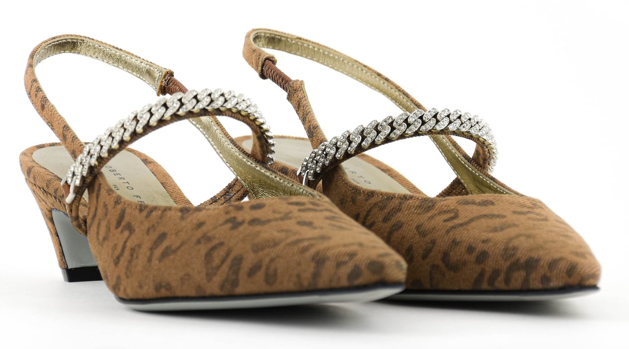 Roberto Festa Mallory Pump Slingback Leopard Divers