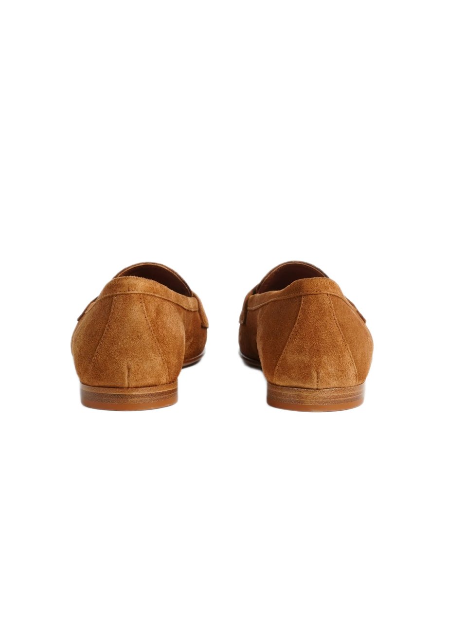 Roberto Festa Casual Suede Loafers With Rounded Toe And Penny Strap Detail Bruin
