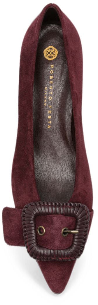 Roberto Festa With Heel Black Maroon