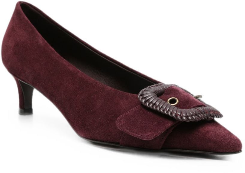 Roberto Festa With Heel Black Maroon