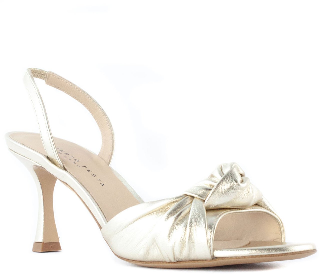 Roberto Festa Flat Shoes Platinum Zilver