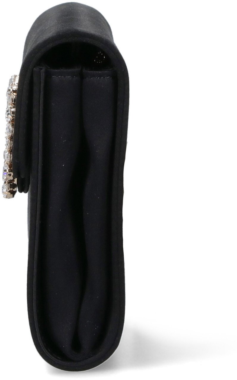 Roger Vivier Rectangular Pouch With Gold Chain Neutraal