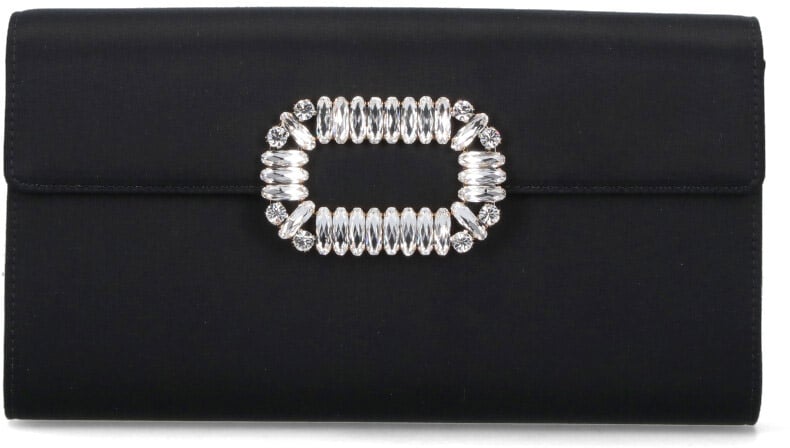 Roger Vivier Rectangular Pouch With Gold Chain Neutraal