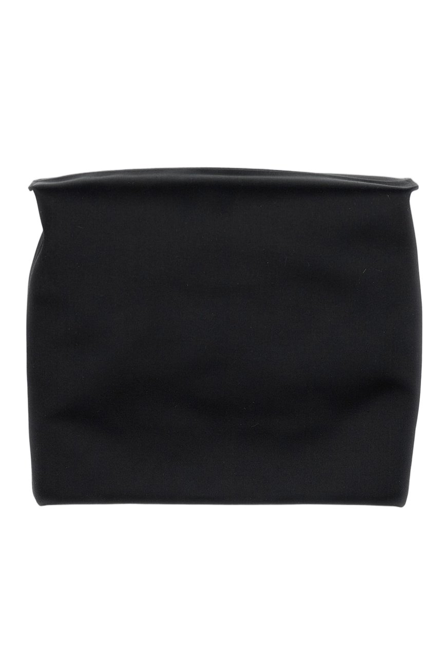 Roger Vivier Rectangular Clutch Bag with Subtle Gathered Detail Zwart