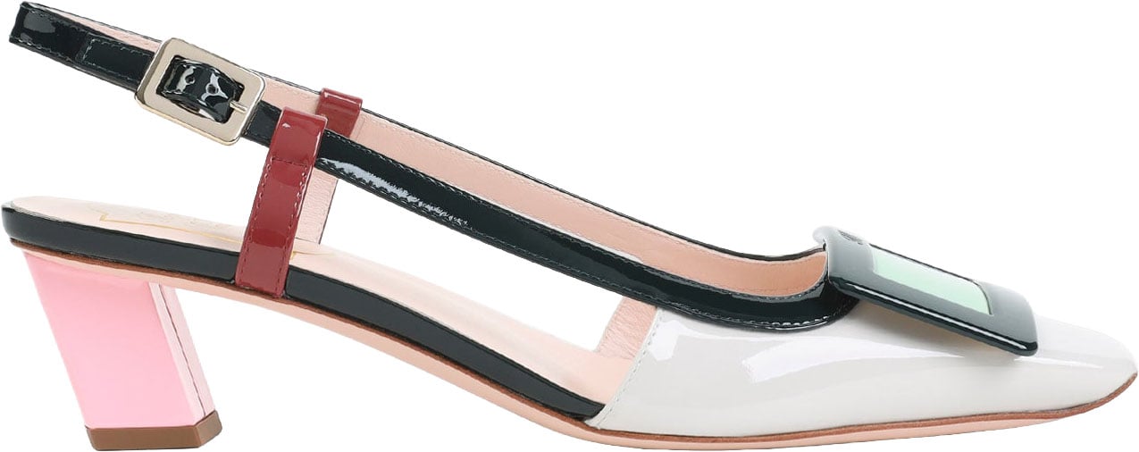 Roger Vivier Roger Vivier Bv Lacquered Buckle 45 Pumps Divers