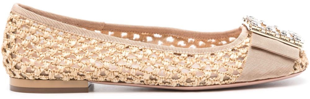 Roger Vivier Flat Shoes Beige Beige