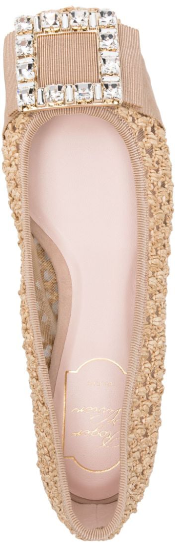 Roger Vivier Flat Shoes Beige Beige