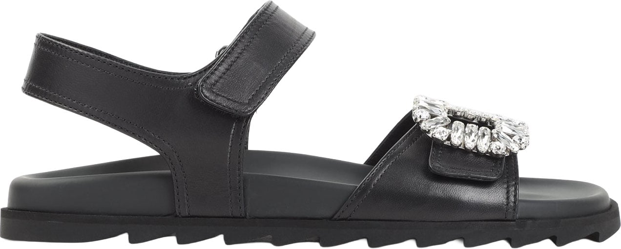 Roger Vivier Slidy Viv Strass Sandals Divers