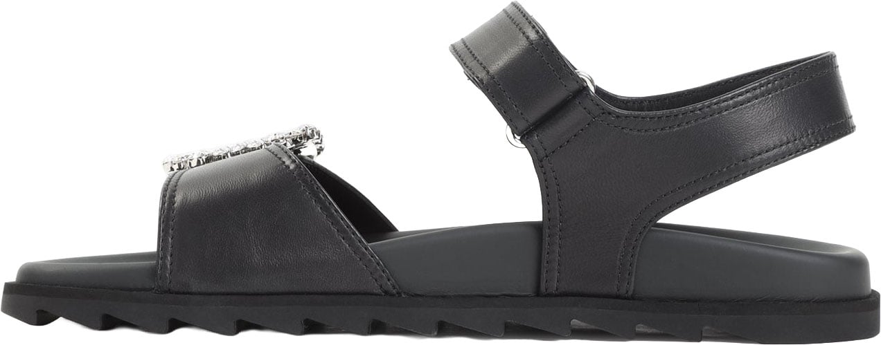 Roger Vivier Slidy Viv Strass Sandals Divers