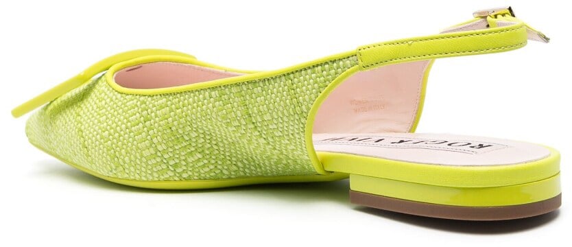 Roger Vivier Flat Shoes Green Groen