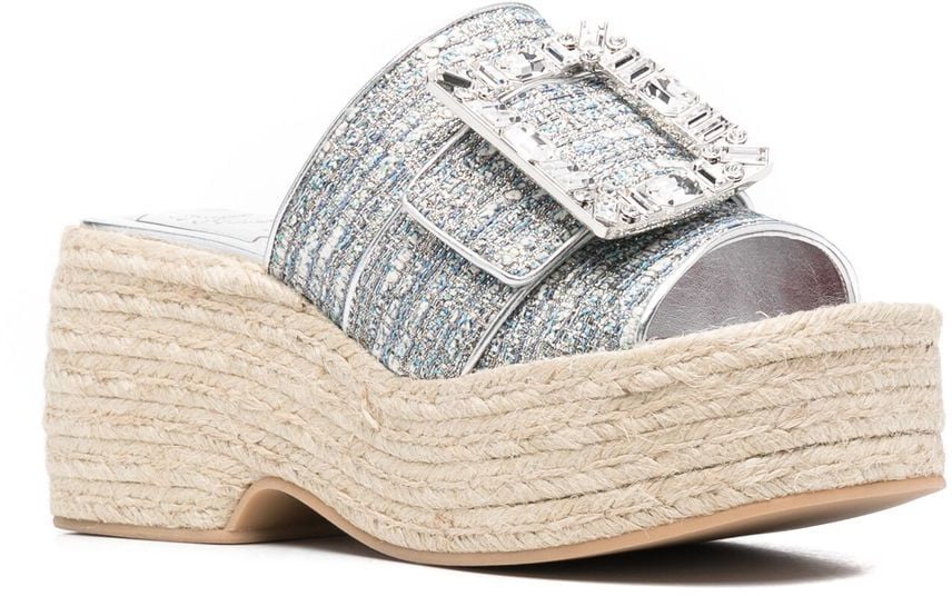 Roger Vivier Sandals Clear Blue Blauw